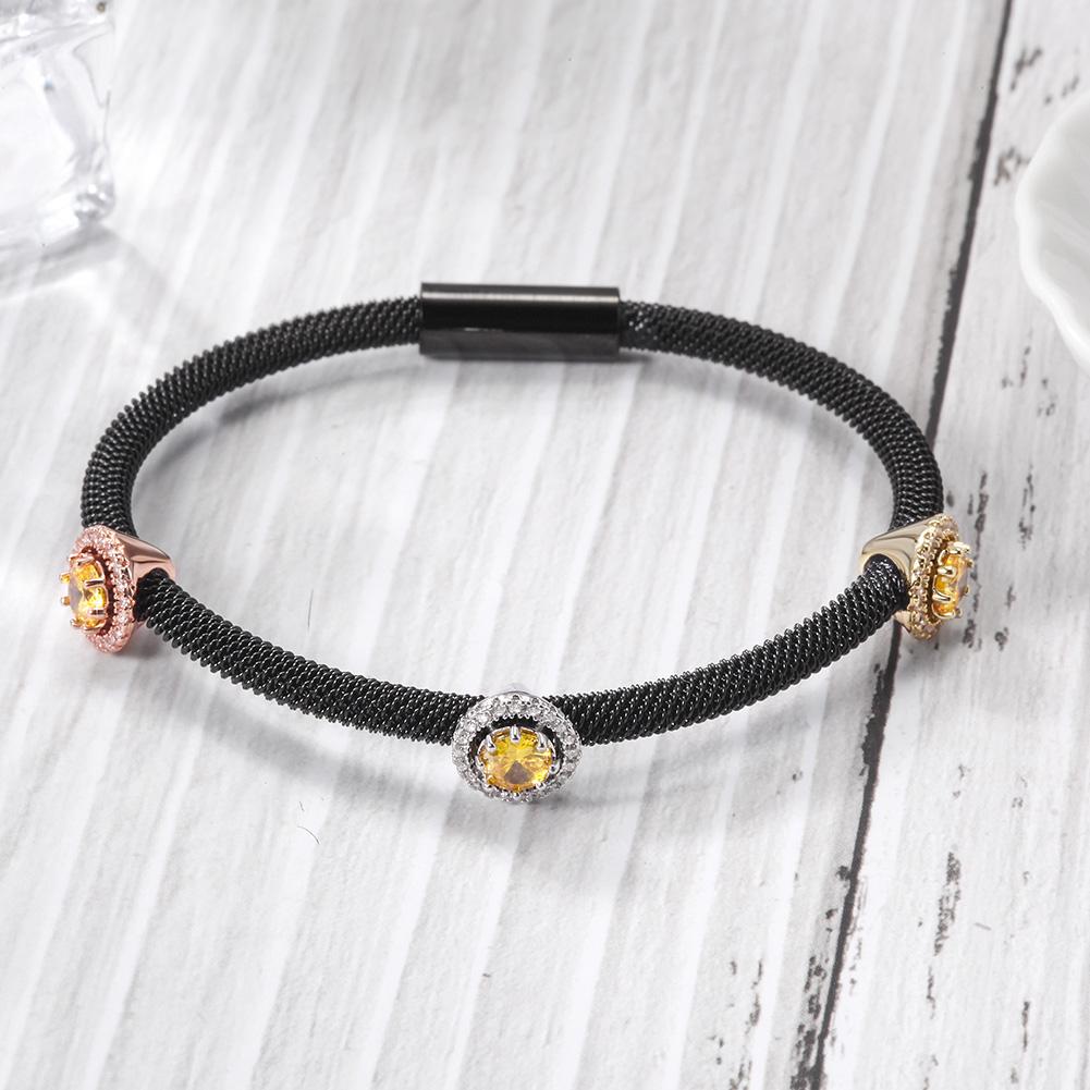 Pavé Round Station Bangle